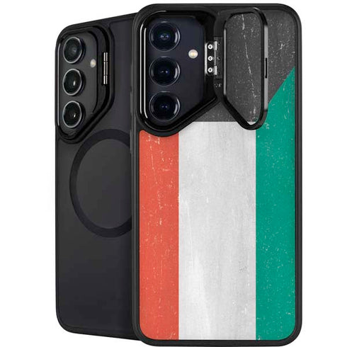 Kuwait Flag Distressed Galaxy S24 Plus Kickstand Case